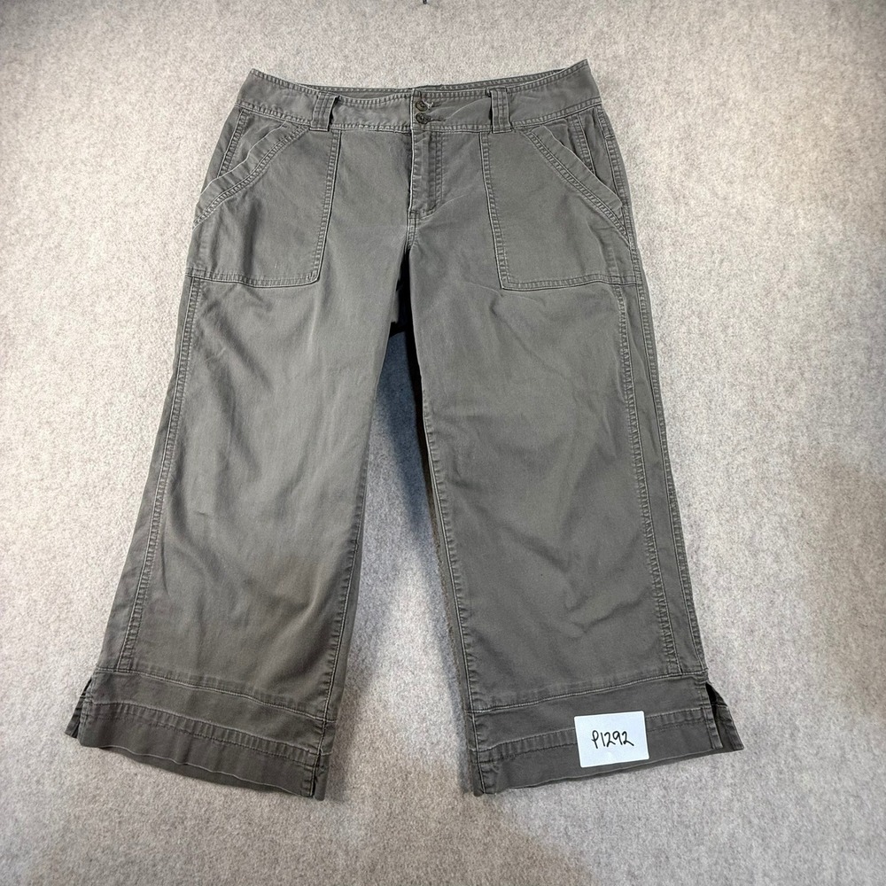 Columbia Sportswear Womens 6 Green Corduroy Capri Pants Hiking Outdoor XL8000